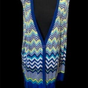 Lane Bryant Chevron Print Cardigan
